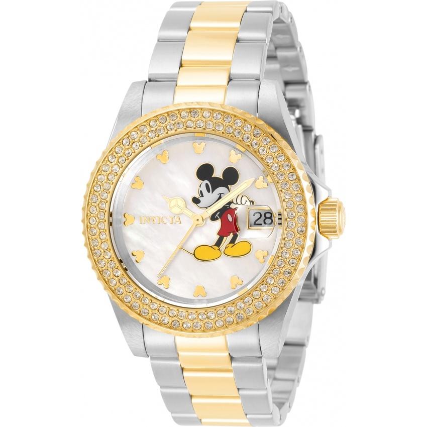 Invicta Women's 32483 Disney Mickey Mouse Gold-Tone and Silver Stainless Steel Watch