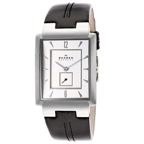 Skagen Men's 324LSLC Classic Black Leather Watch