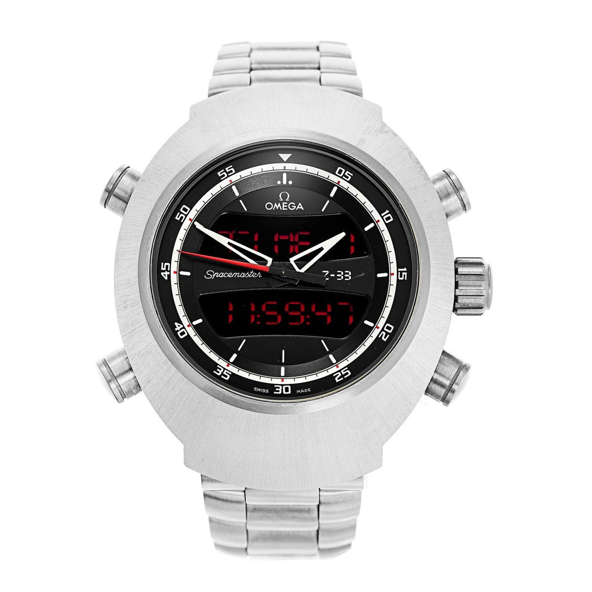 Omega Men&#39;s 325.90.43.79.01.001 Speedmaster Spacemaster Chronograph Titanium Watch