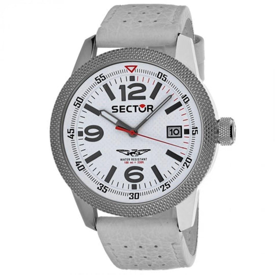 Sector Men's 3251102002 Overland White Leather Watch