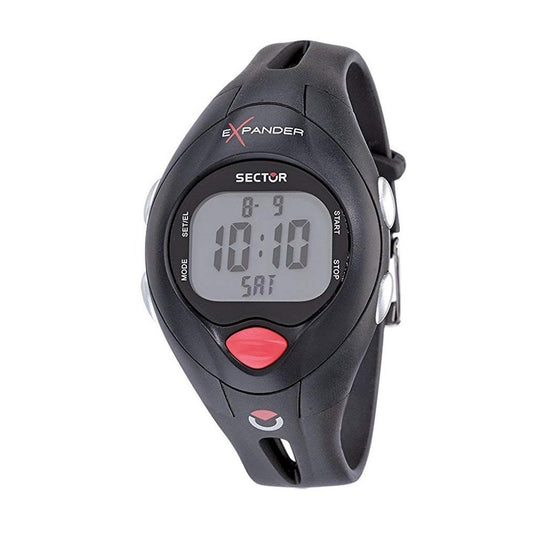 Sector Men's 3251173015 Expander Black Rubber Watch