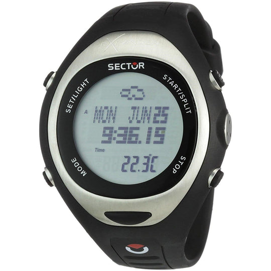 Sector Men's 3251174115 Expander Black Rubber Watch