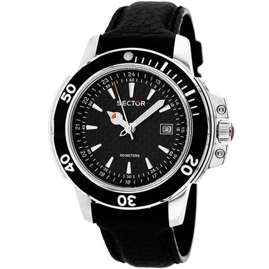 Sector Men's 3251240125 Series 240 Black Leather Watch