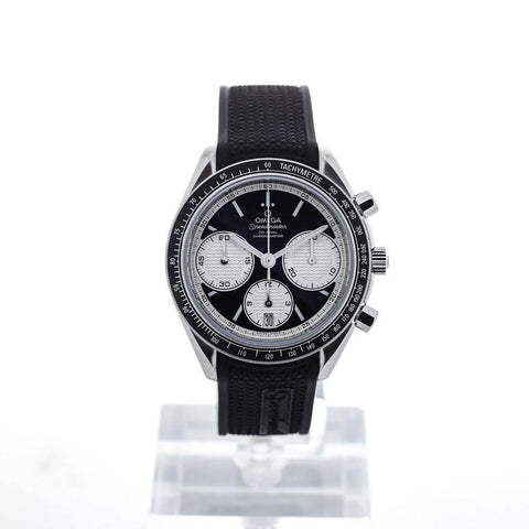 Omega Men's 326.32.40.50.01.002 Speedmaster Racing Chronograph Black Rubber Watch