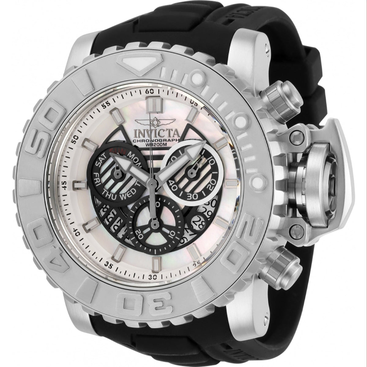 Invicta Men's 32636 Sea Hunter Black Stainless Steel Watch