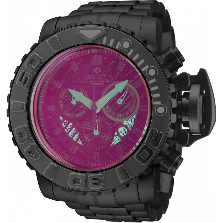 Invicta Men's 32646 Sea Hunter Black Stainless Steel Watch