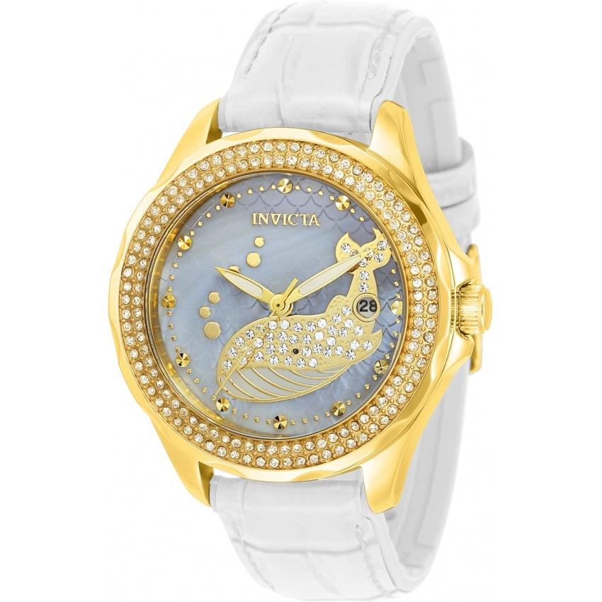 Invicta Women's 32672 Wildflower Ocean Voyage Pink Leather Watch