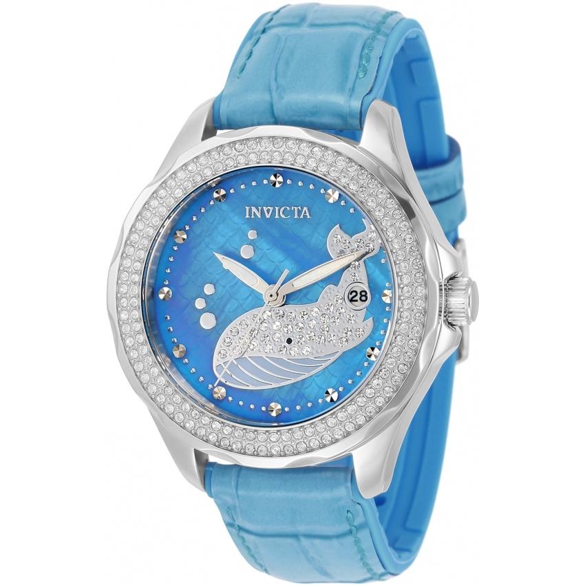 Invicta Women's 32673 Wildflower Ocean Voyage Pink Leather Watch
