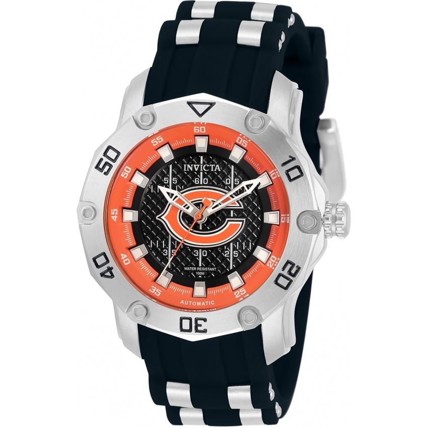 Invicta Women's 32878 NFL Bears Automatic Blue and Silver Silicone Watch