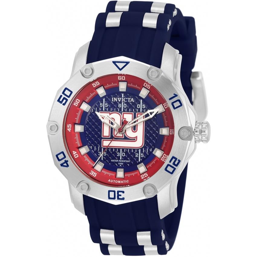 Invicta Women's 32892 NFL Giants Automatic Black and Silver Silicone Watch