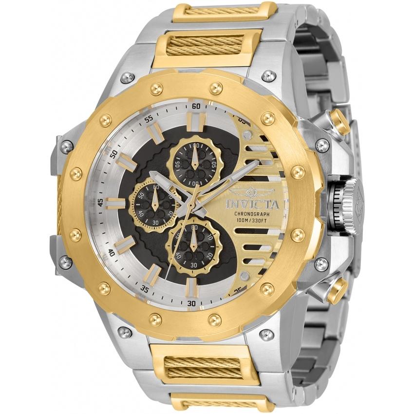 Invicta Men&#39;s 32980 Coalition Forces Gold-Tone and Silver Stainless Steel Watch