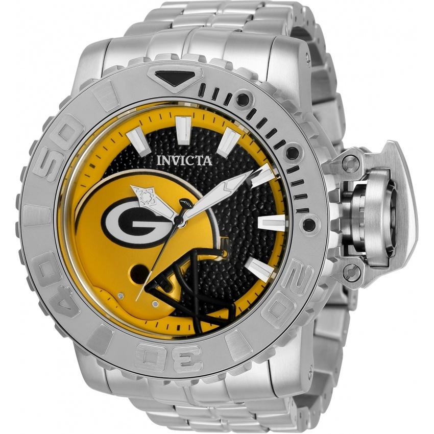 Invicta Men&#39;s 33007 NFL Packers Automatic Stainless Steel Watch