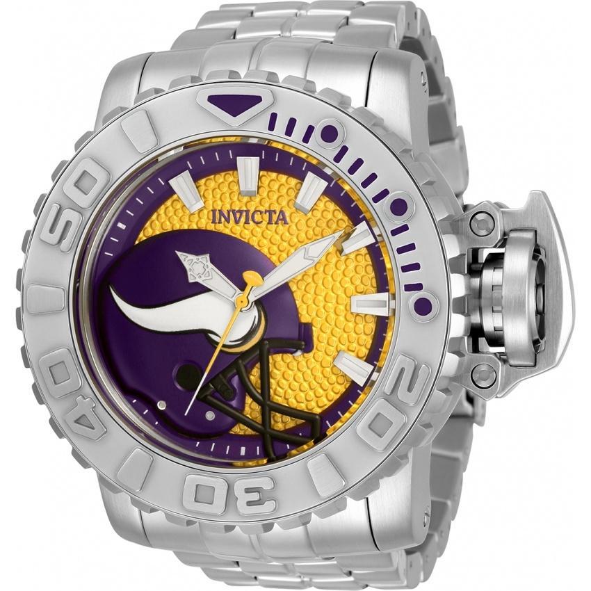 Invicta Men&#39;s 33023 NFL Vikings Automatic Stainless Steel Watch