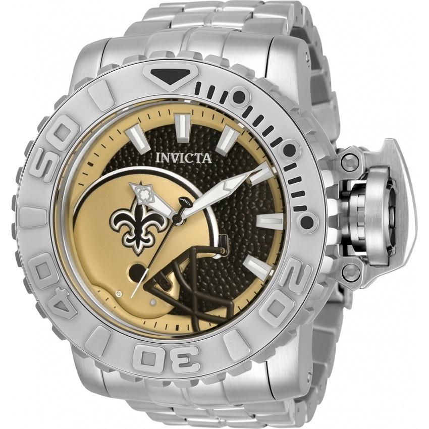 Invicta Men&#39;s 33025 NFL Saints Automatic Stainless Steel Watch