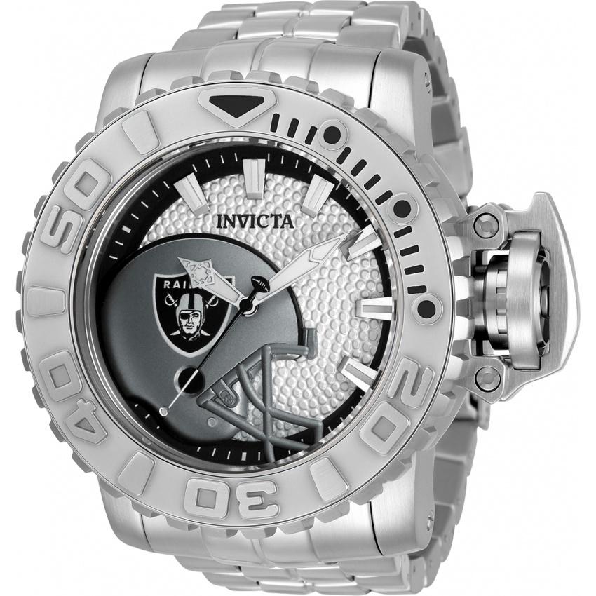 Invicta Men&#39;s 33030 NFL Raiders Automatic Stainless Steel Watch