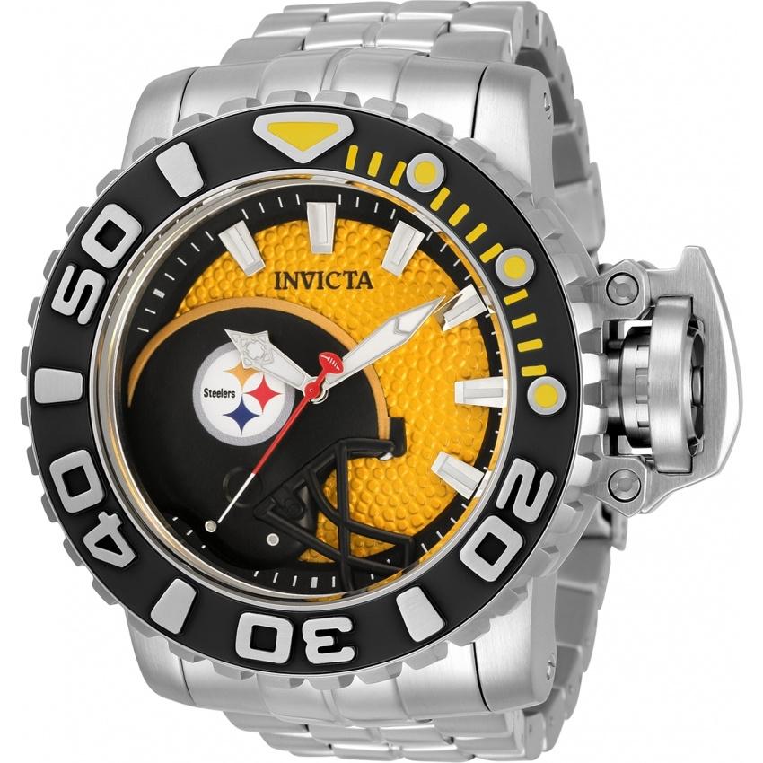 Invicta Men&#39;s 33034 NFL Steelers Automatic Stainless Steel Watch