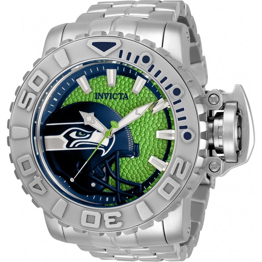 Invicta Men&#39;s 33040 NFL Seahawks Automatic Stainless Steel Watch