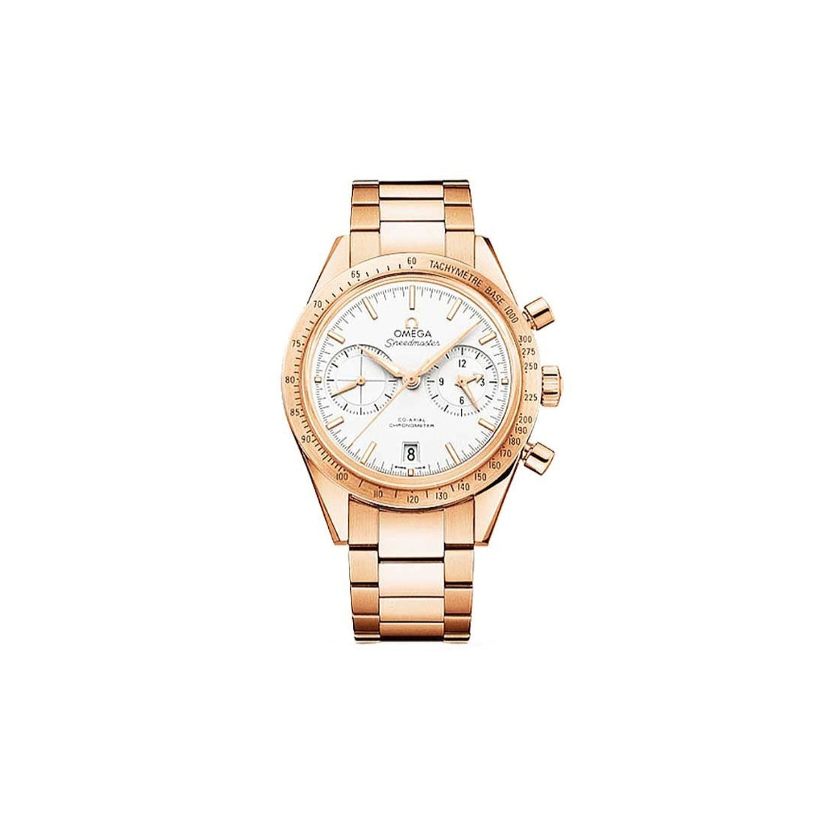 Omega Men's 331.50.42.51.02.002 Speedmaster Chronograph Rose-Tone Stainless Steel Watch