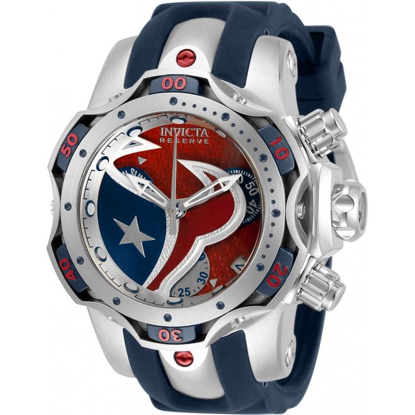 Invicta Women&#39;s 33102 NFL Texans Blue Silicone Watch