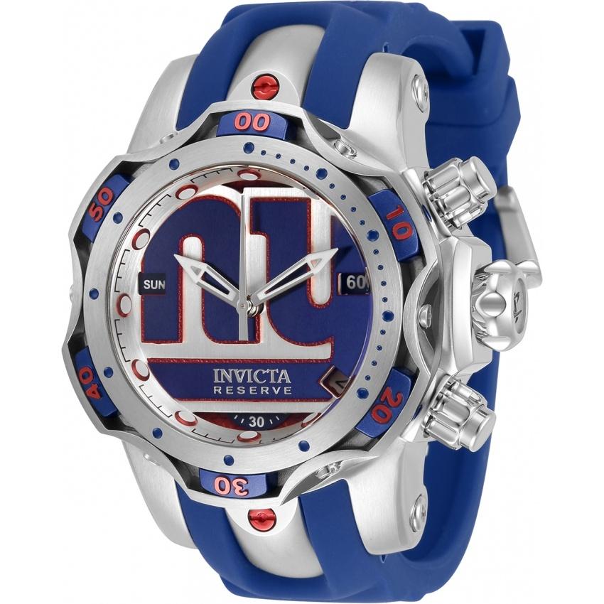 Invicta Women&#39;s 33107 NFL Giants Blue Silicone Watch