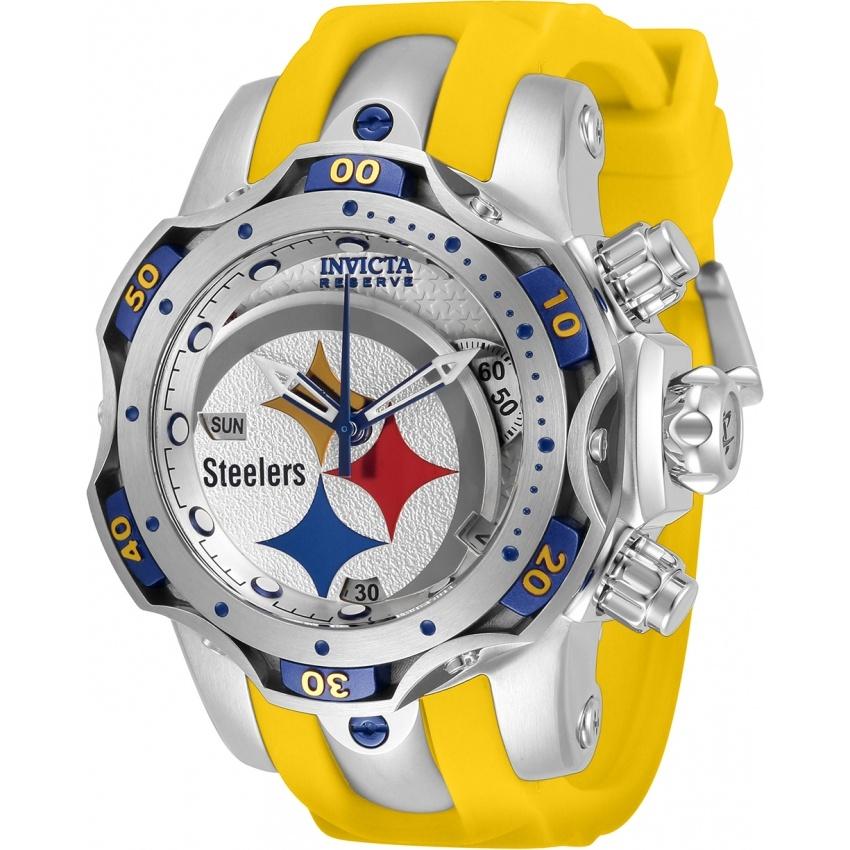 Invicta Women's 33110 NFL Steelers Yellow Silicone Watch