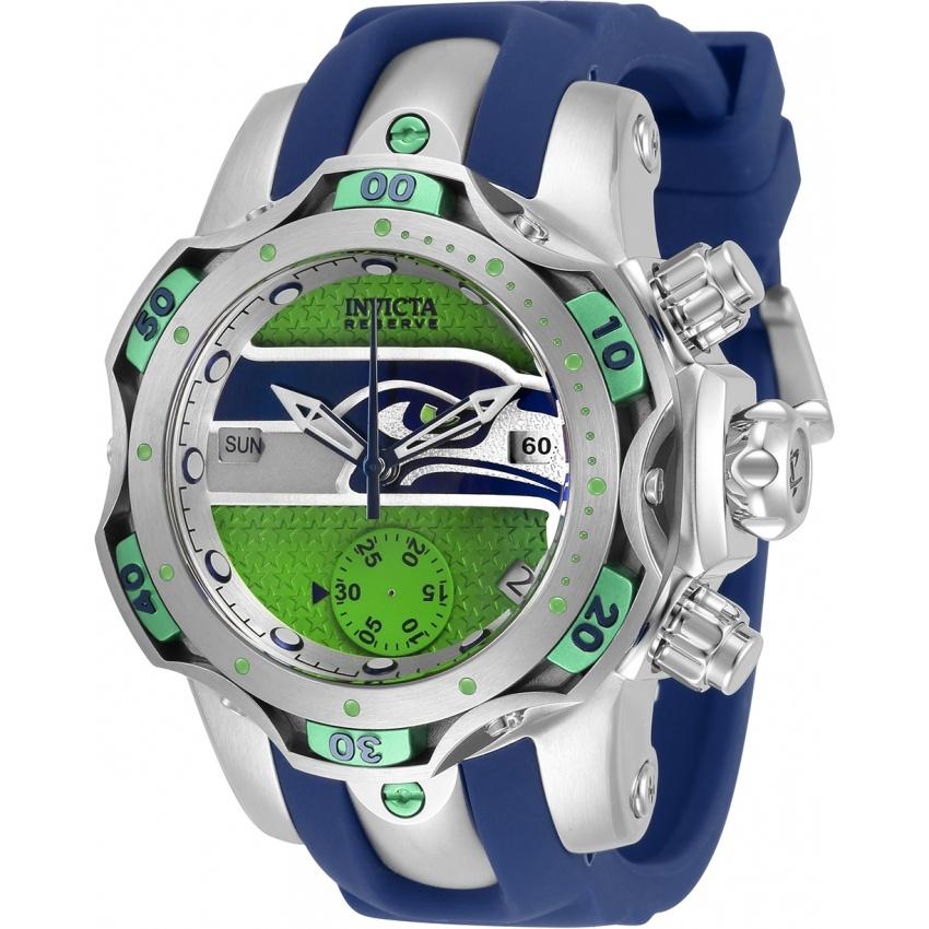 Invicta Women&#39;s 33112 NFL Seahawks Blue Silicone Watch
