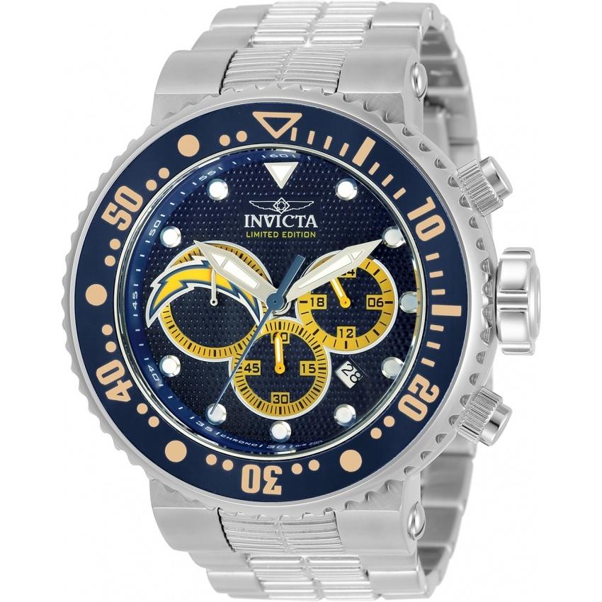 Invicta Men&#39;s 33131 NFL Chargers Stainless Steel Watch