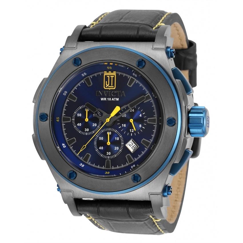 Invicta Men's 33216 Jason Taylor Black Leather Watch