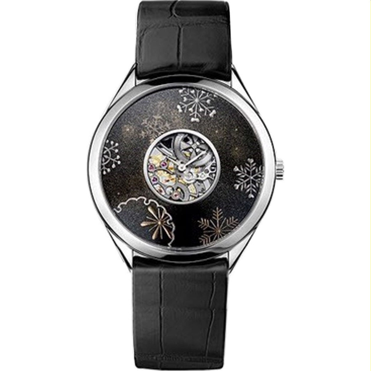 Vacheron Constantin Unisex 33222-000G-9706 Metiers D'Art la Symbolique Des Laques Black Leather Watch