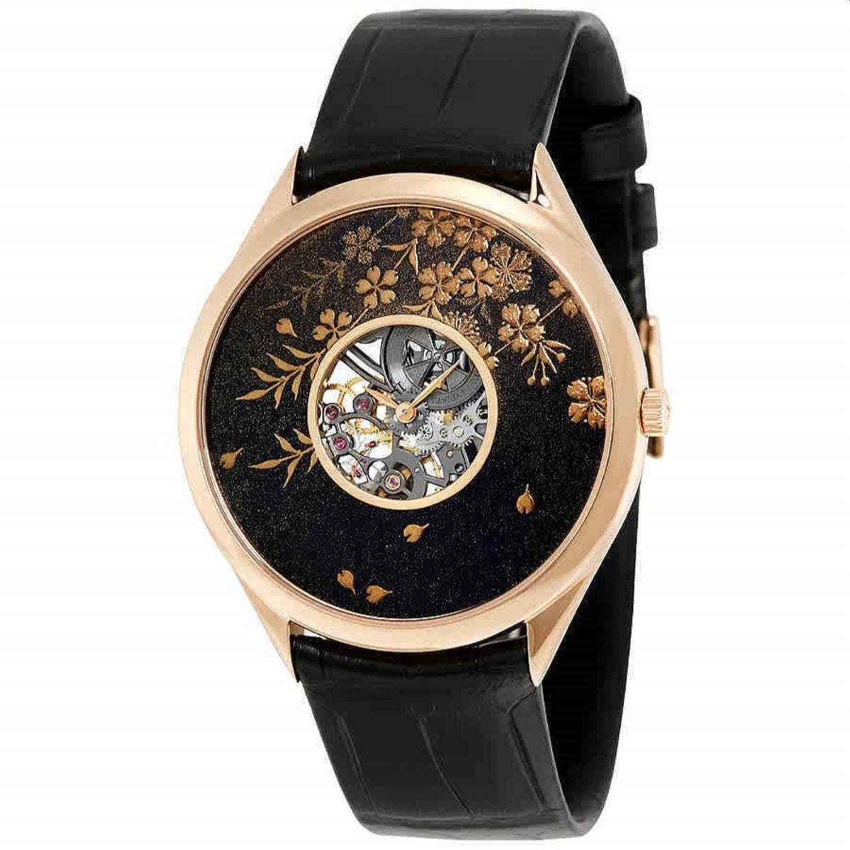 Vacheron Constantin Unisex 33222-000R-9701 Metiers D'Art Black Leather Watch