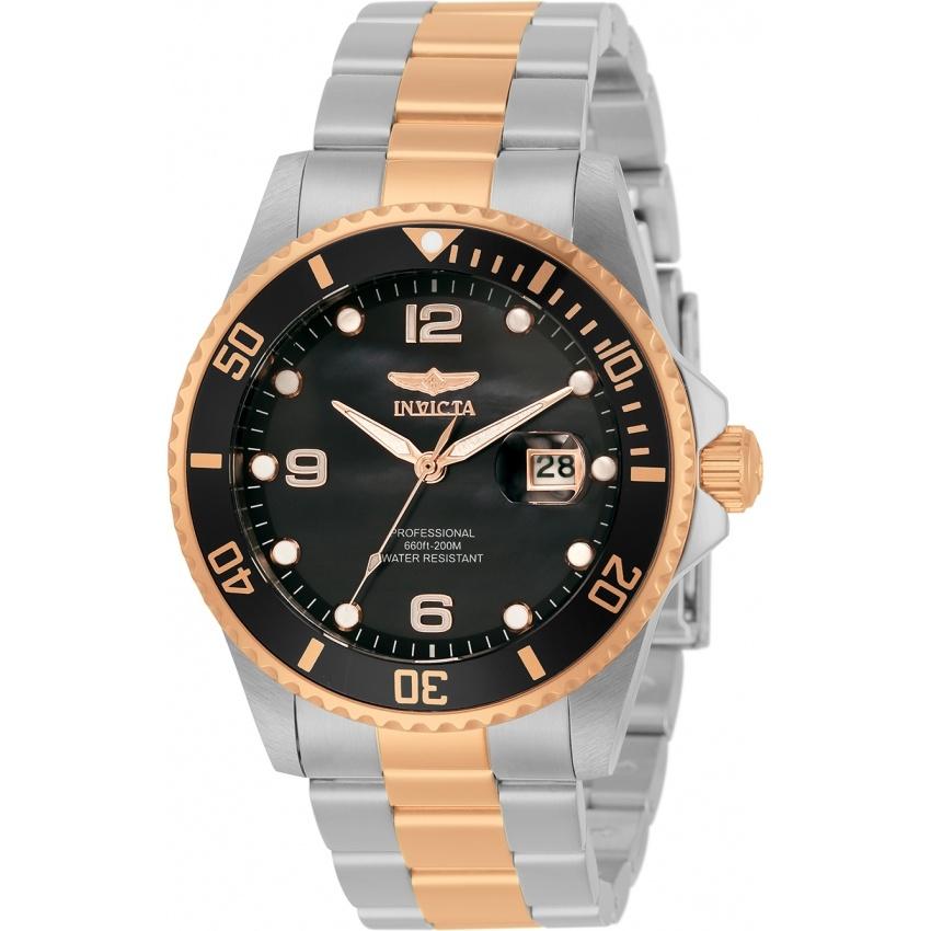 Invicta Men's 33265 Pro Diver Rose-Tone and Silver Stainless Steel Watch