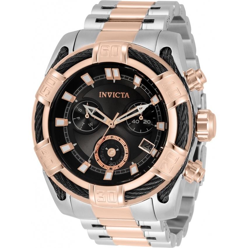 Invicta Men&#39;s 33302 Bolt Rose-Tone and Silver Stainless Steel Watch