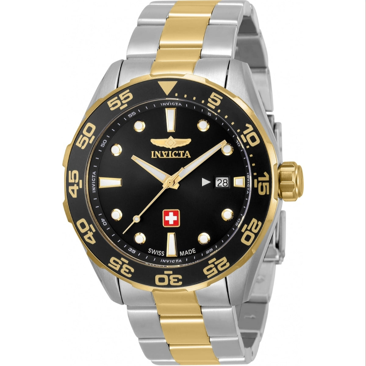 Invicta Men's 33459 Pro Diver Gold-Tone and Silver Stainless Steel Watch