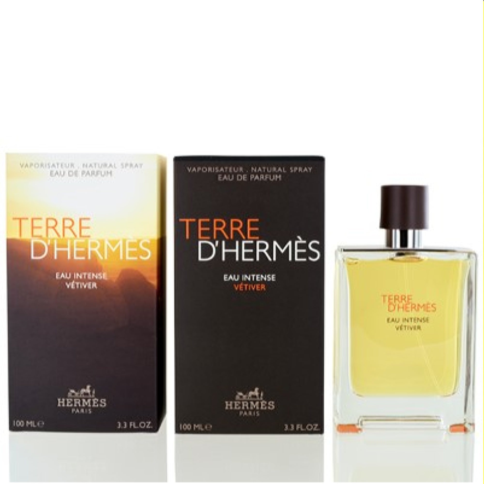Terre D Hermes Eau Intense Vetiver Hermes Edp Spray 3.3 Oz 100 Ml