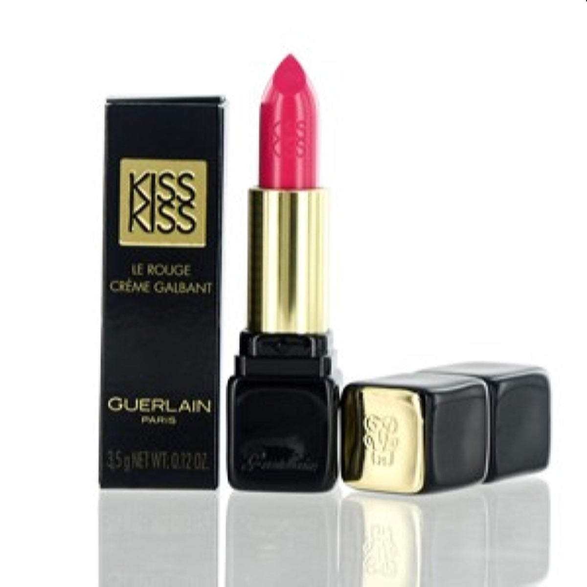 Guerlain Kiss Kiss Creamy Satin Finish Lipstick (361)Excessive Rose 0.12 Oz  41727