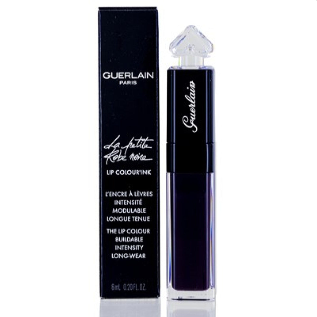 Guerlain La Petite Robe Noire Lip Colour’Ink (L107) #Black Perfecto 0.20 Oz   