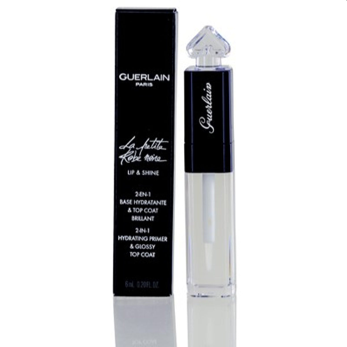 Guerlain La Petite Robe Noire 2-In-1 Hydrating Primer And Glossy Top Coat .20 Oz  