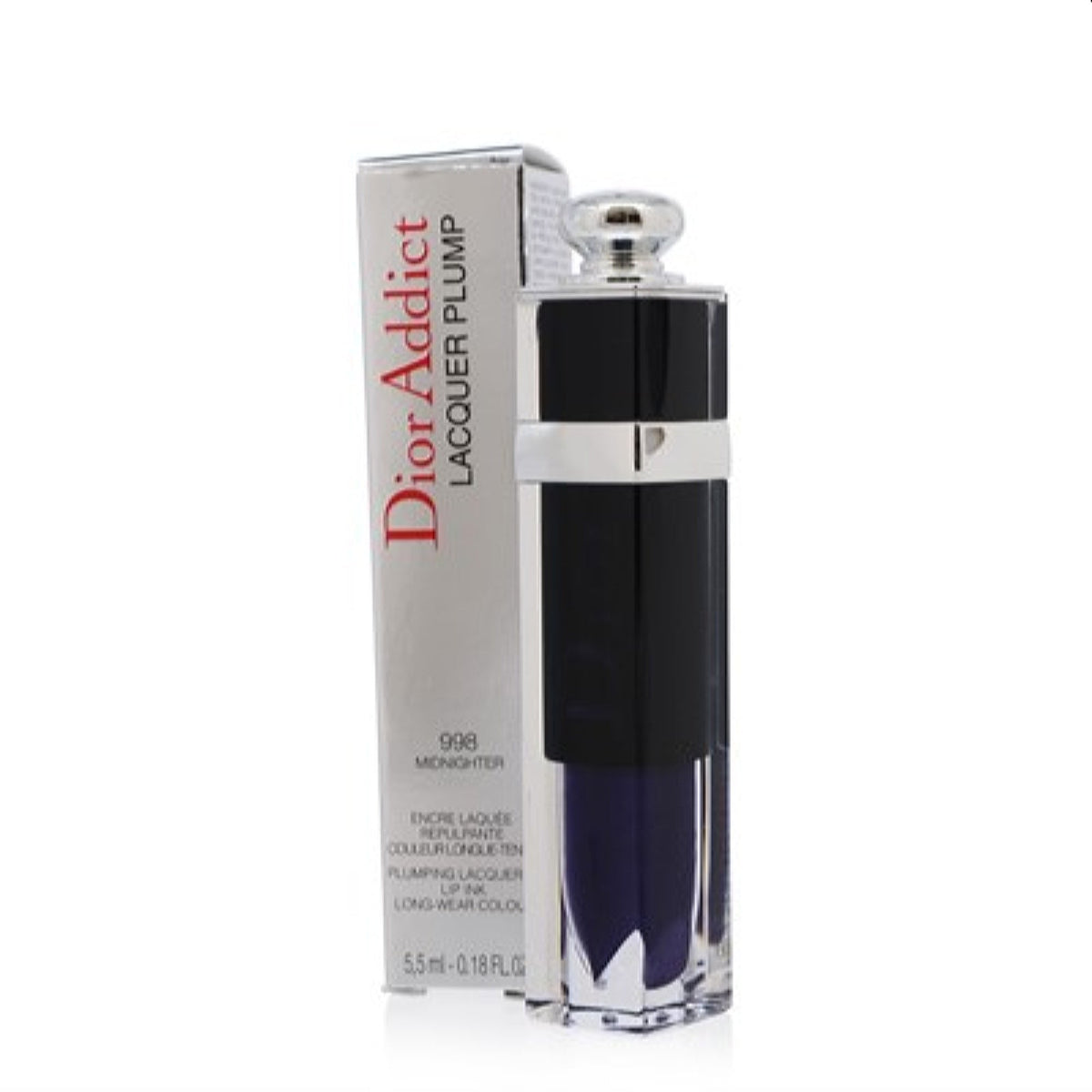 Ch.Dior Addict Lacquer Plump (998) Midnighter .18 Oz (5.5 Ml)  C000200998