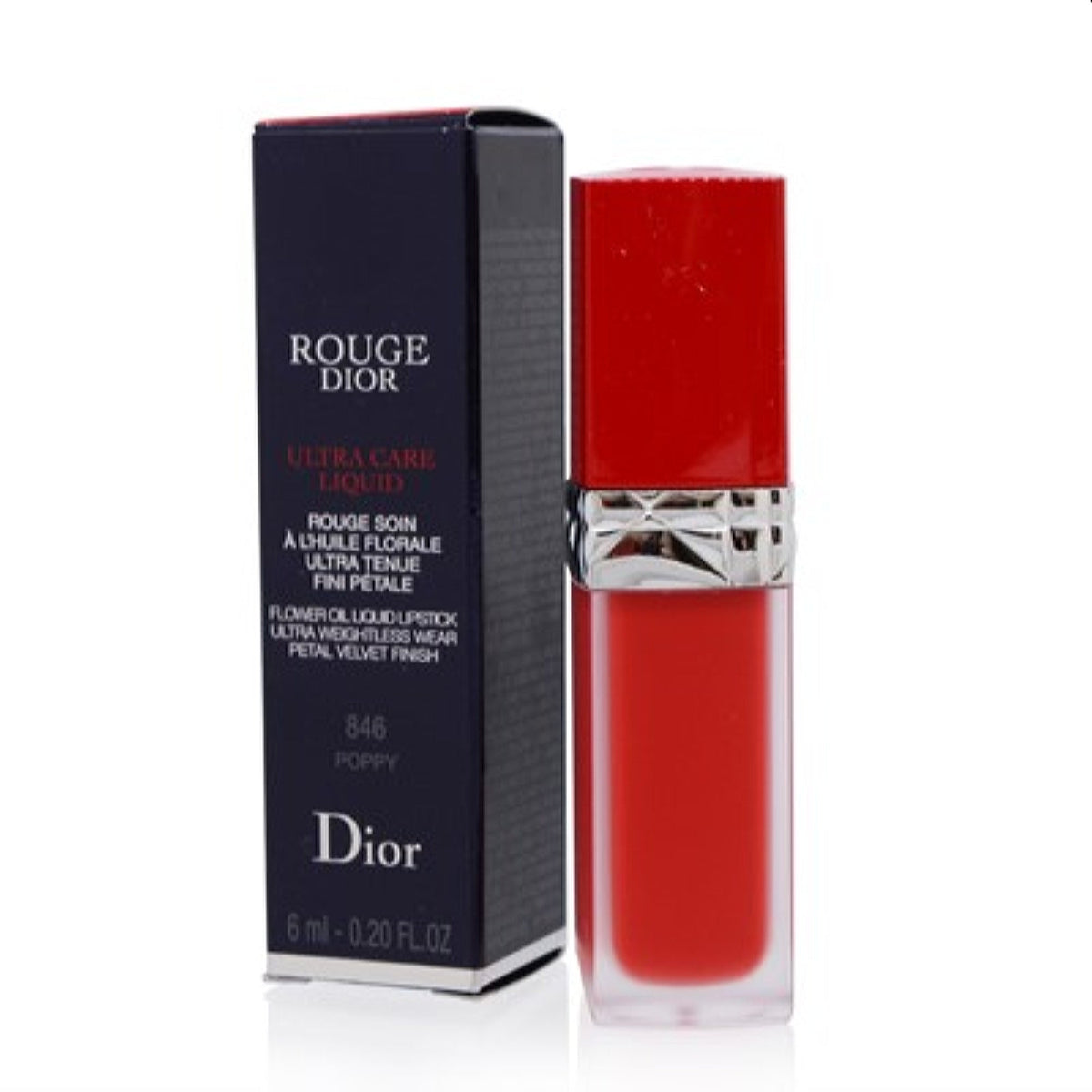 Ch.Dior Rouge Dior Ultra Care Liquid (846 Poppy) 0.20 Oz  C010400846