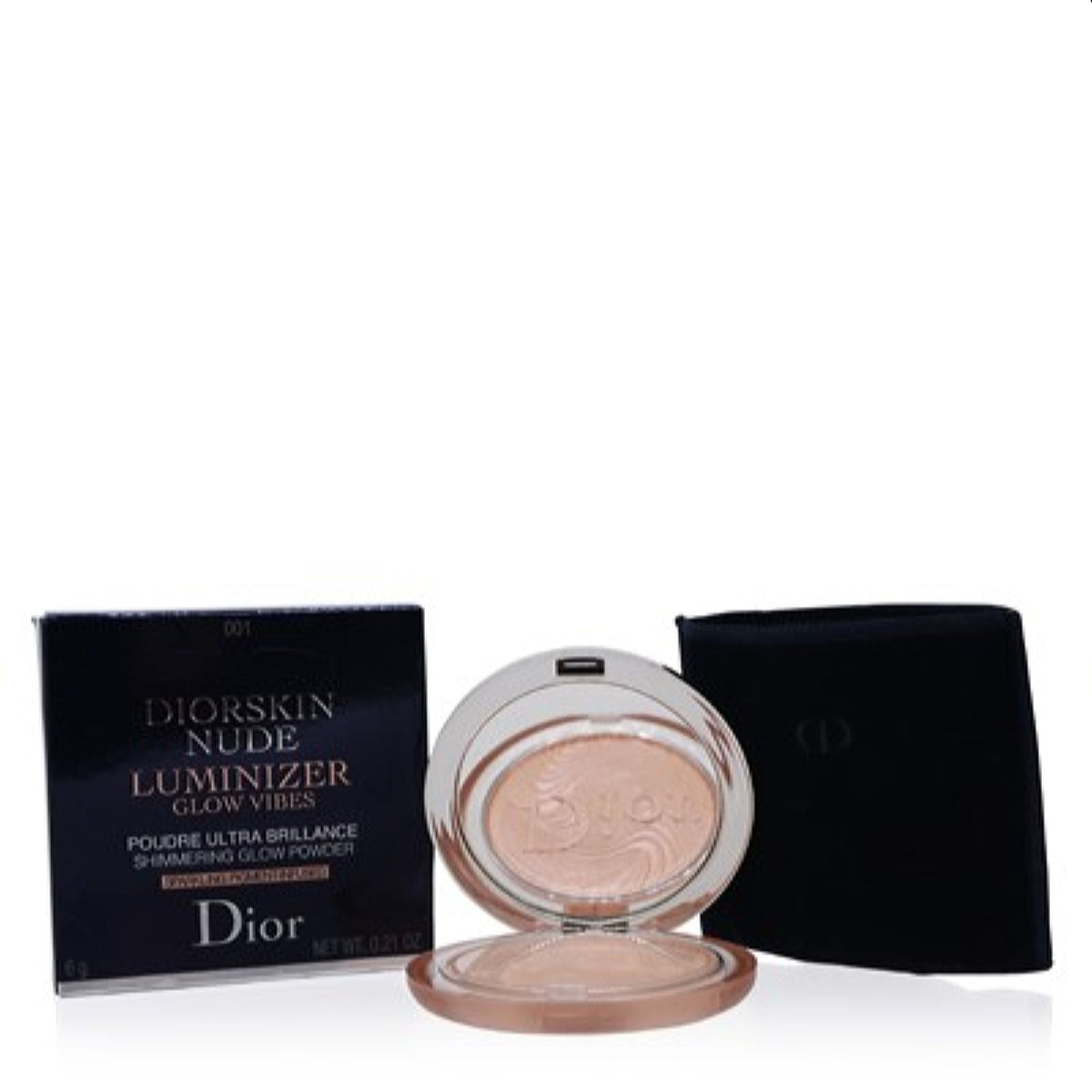 Ch.Dior Diorskin Nude Luminizer Glow Vibes (001 Rosy Vibes) 0.21 Oz (6 Ml) C012600001