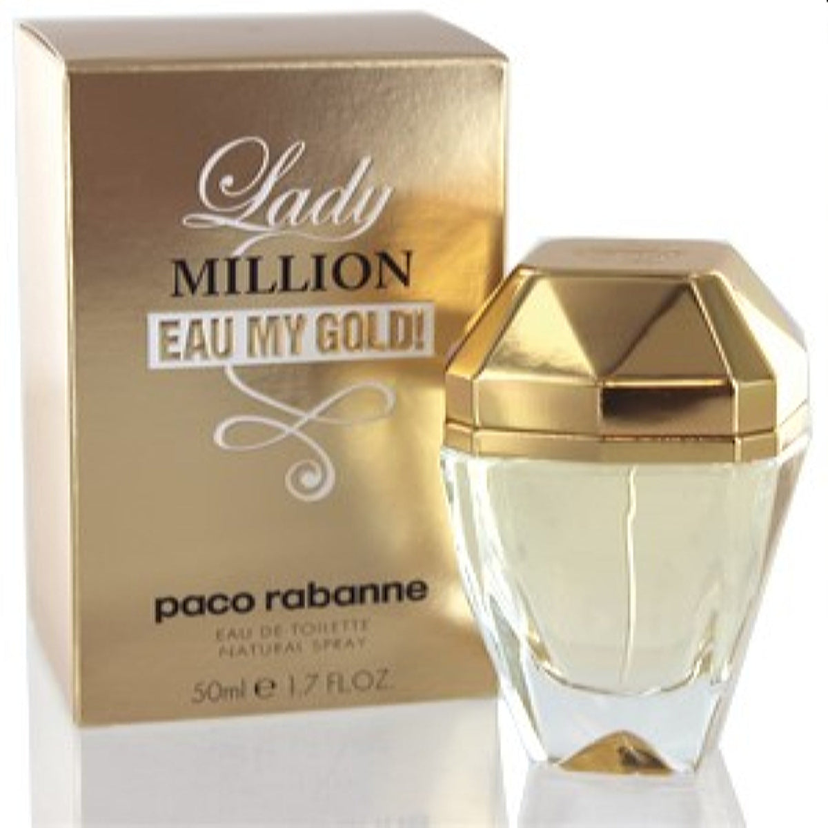 Lady Million Eau My Gold Paco Rabanne Edt Spray 1.7 Oz (50 Ml) For Women  65085916
