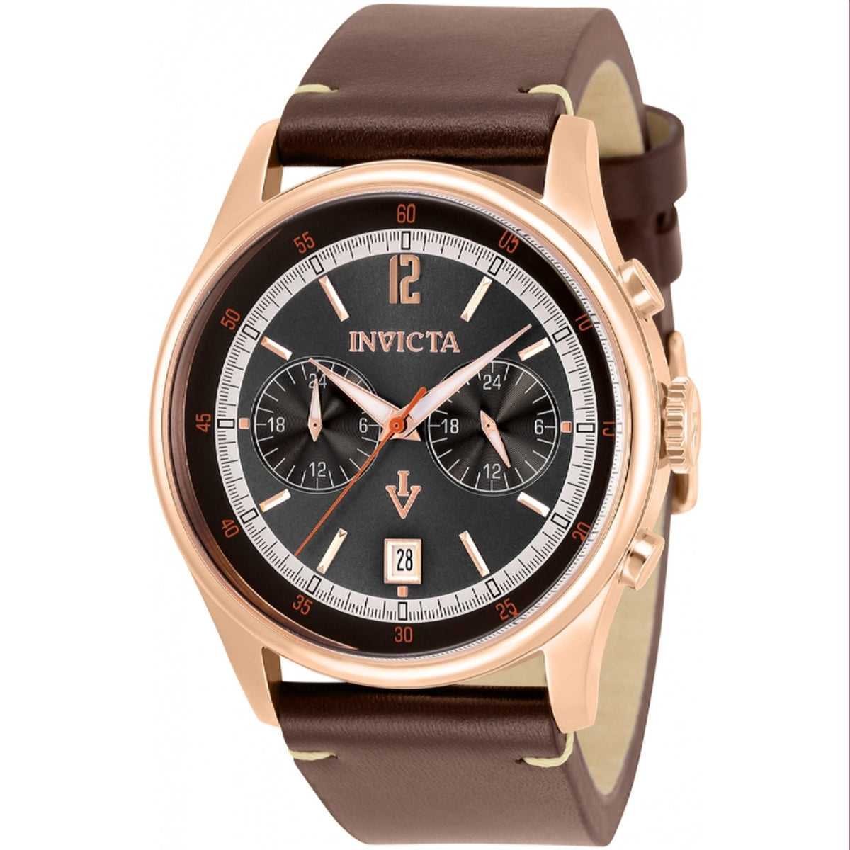 Invicta Men's 33508 Vintage Brown Leather Watch