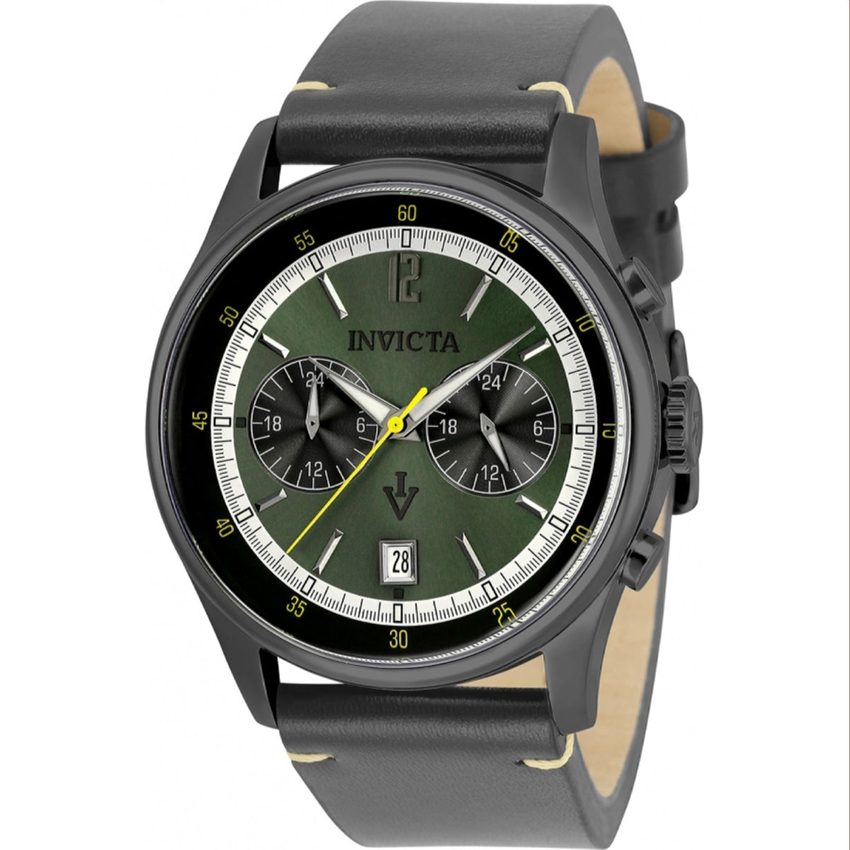 Invicta Men's 33509 Vintage Grey Leather Watch
