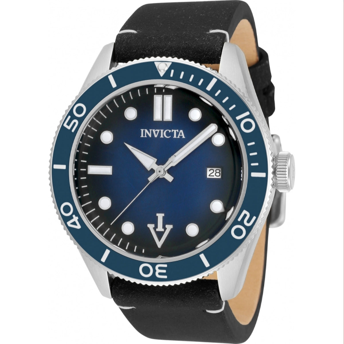 Invicta Men's 33515 Vintage Black Leather Watch