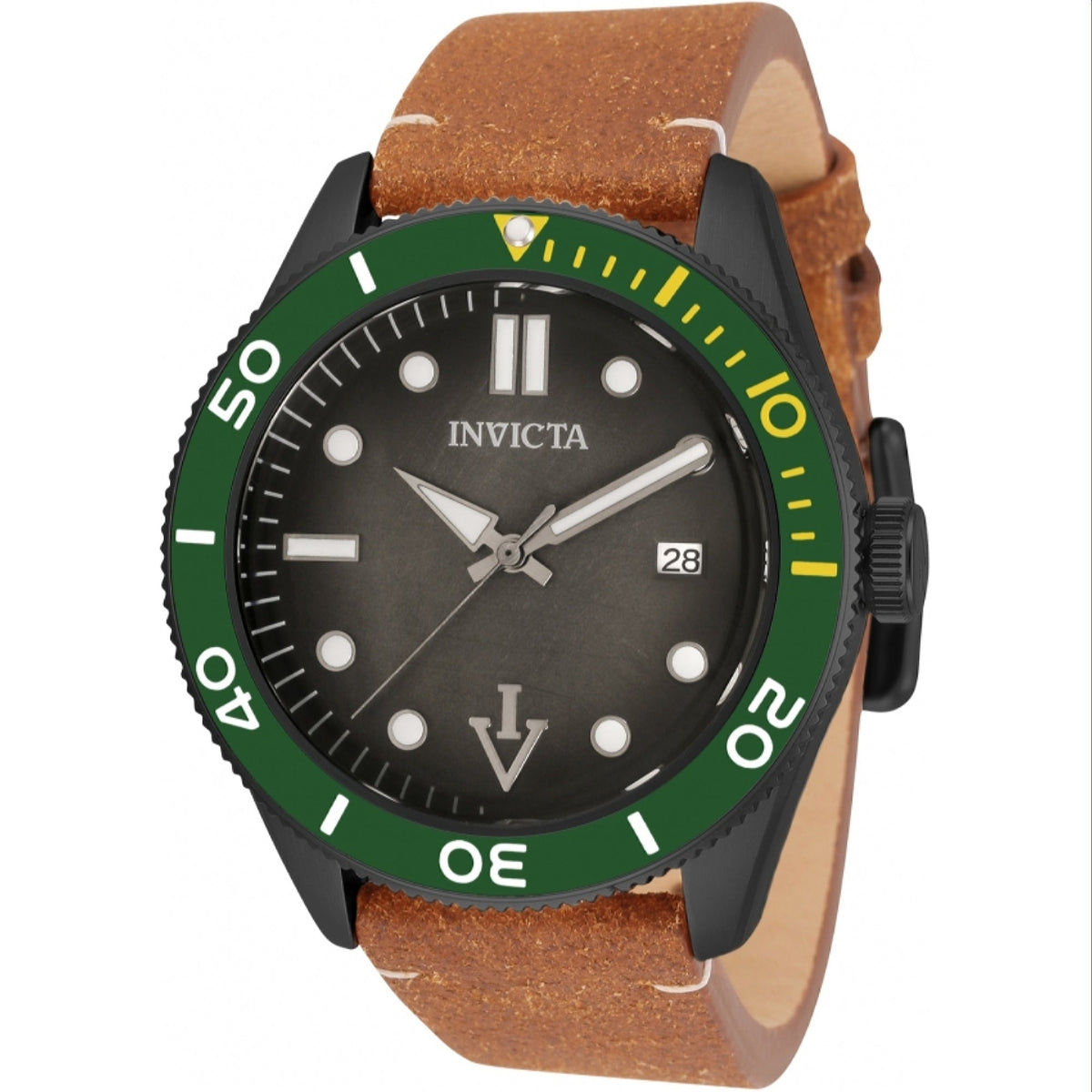 Invicta Men's 33517 Vintage Automatic Brown Leather Watch