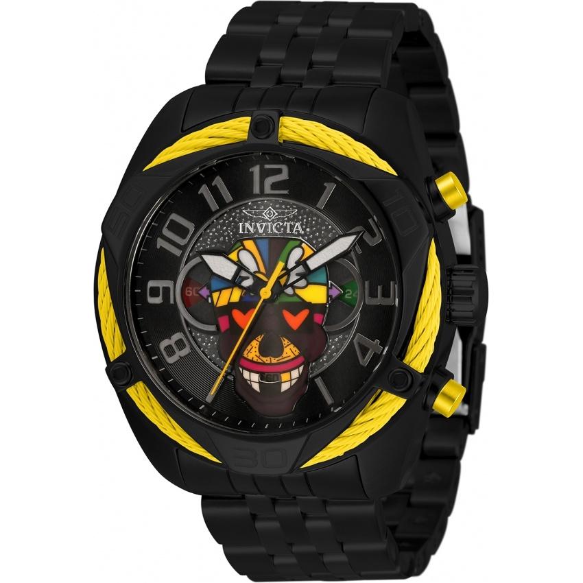 Invicta Men's 33521 Britto Black Polyurethane Watch