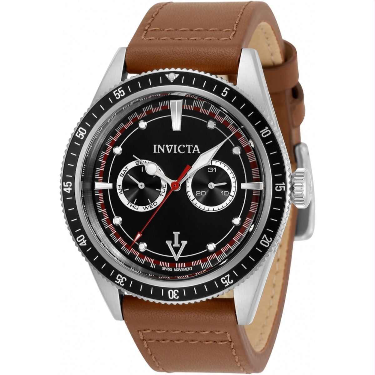 Invicta Men&#39;s 33529 Vintage Brown Leather Watch