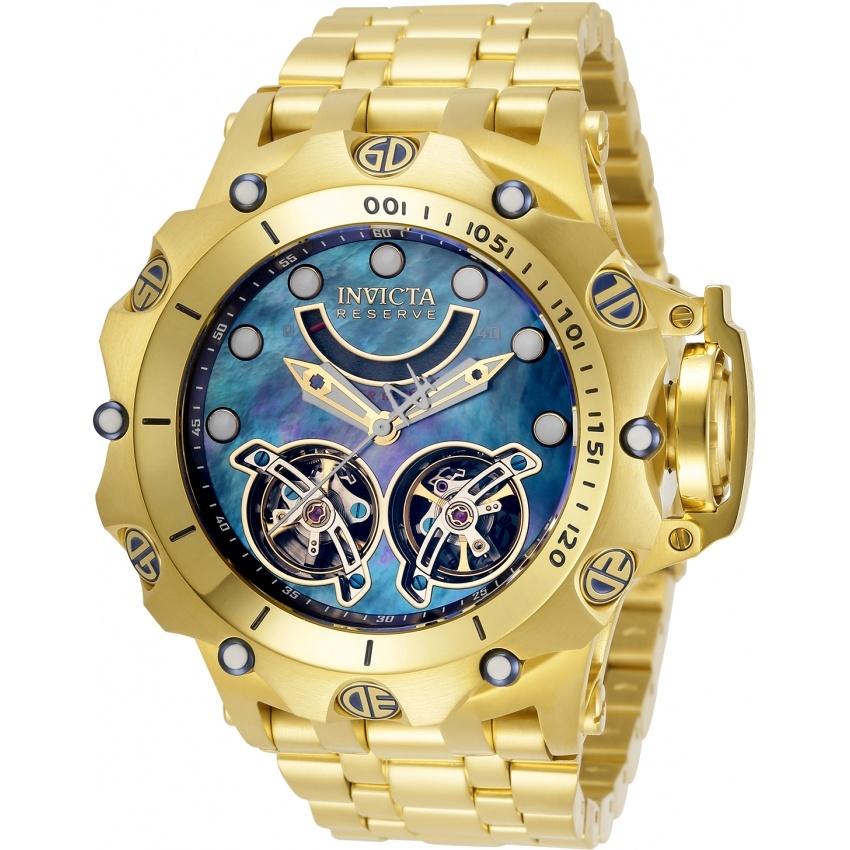 Invicta Men&#39;s 33550 Reserve Venom Automatic Gold-Tone Stainless Steel Watch
