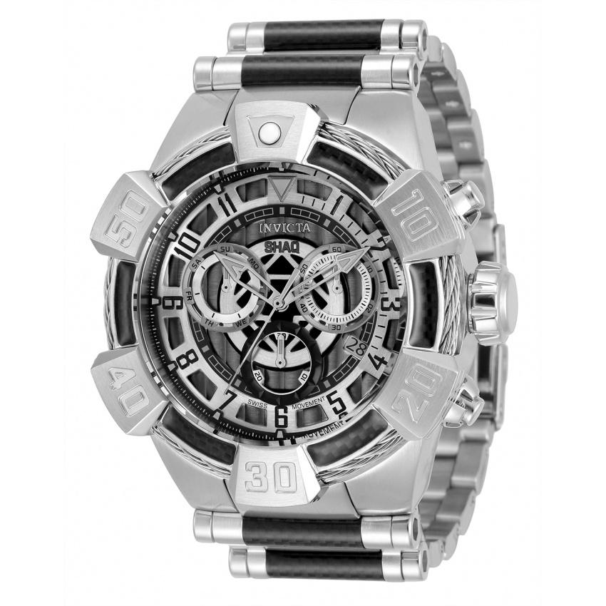 Invicta Men's 33676 Shaq Black and Silver Stainless Steel Watch