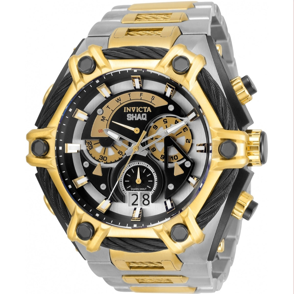 Invicta Men's 33683 Shaq Gold-Tone and Silver Stainless Steel Watch